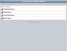 Tablet Screenshot of elfuegodelespiritusanto.org
